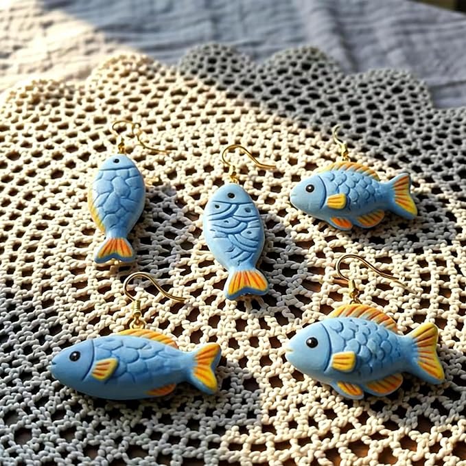 11 Pcs Ocean & Fish Polymer Clay Cutters Set