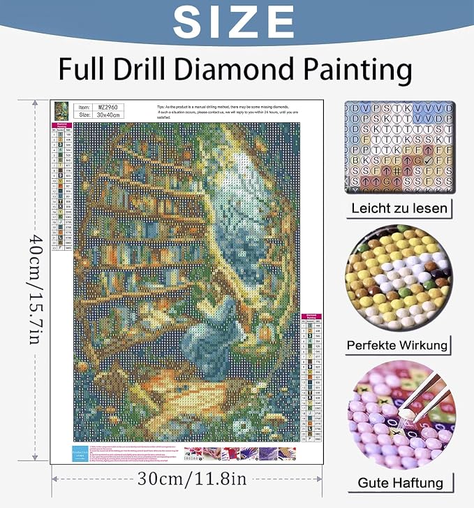 Benjenes Tree Book Diamond Art Kits for Adults, Diamond Painting Kits