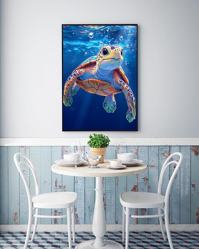 Sea Turtle Diamond Art Kits for Adults, Diamond Painting Kits for Adults
