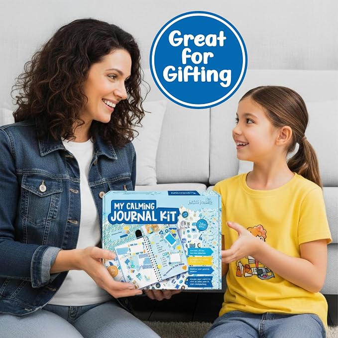 Jackinthebox Calming Journal Kit for Girls, DIY Crafts, Scrapbook Toys Set