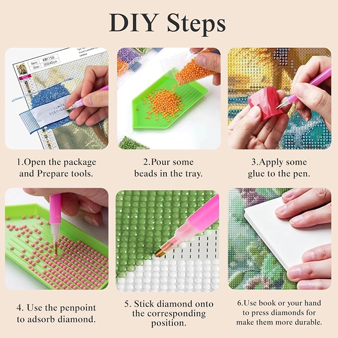 5D Cute Smiling Turtle Diamond Art kits for Adults Beginners 12x16in | Diamond Painting Kit DIY Full Round Drill Paint by Diamonds Dot Gem Art for Adult, Home Wall Decor