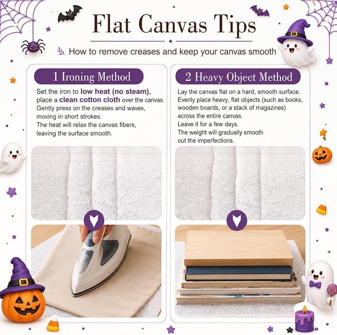 TELMOXA Halloween Paint by Numbers Kit for Adults, 16x16 in | Ghost Paint by Numbers, Acrylic Oil Painting, Colored Canvas, Painting Kit, DIY Craft Kits, Gifts, Home Wall Decor