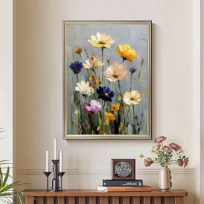 Ausanrl Flowers Square Diamond Painting Kits - Square Drill Diamond Paintings Flowers,Square Diamond Art,DIY Flower Gem Painting for Adults and Crafts for Gifts and Home Wall Decor 12x16inch
