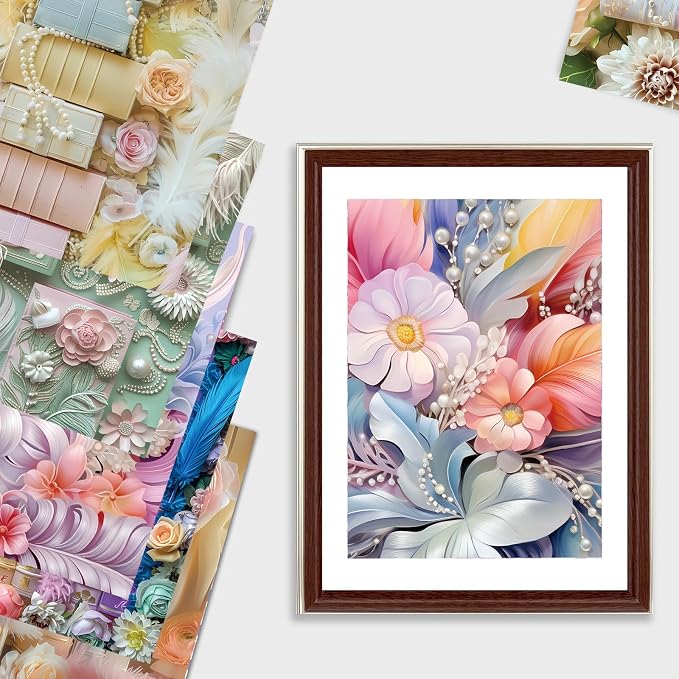 24 Sheets 6"x6" Scrapbook Paper Single-Sided Pattern Decorative Paper