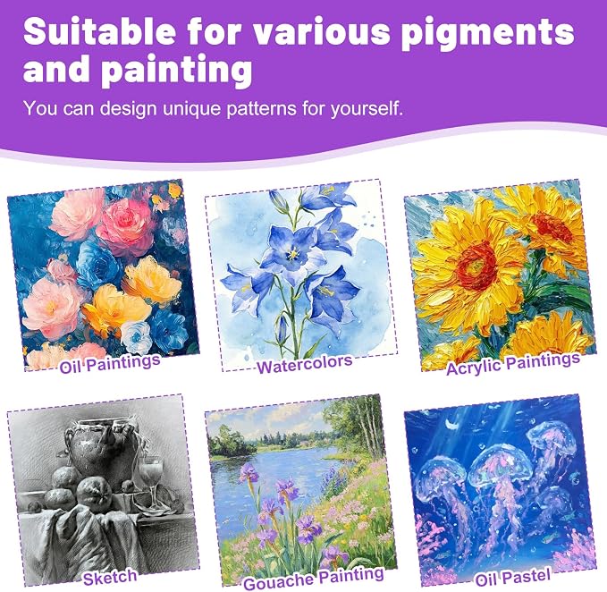 30Pack 2.5x2.5IN Square Mini Canvas Magnets, Small Magnetic Paint Canvas | Non-toxic, Ideal for Acrylic, Watercolor, Oil Painting, DIY Magnet Kit, Refrigerator Decor