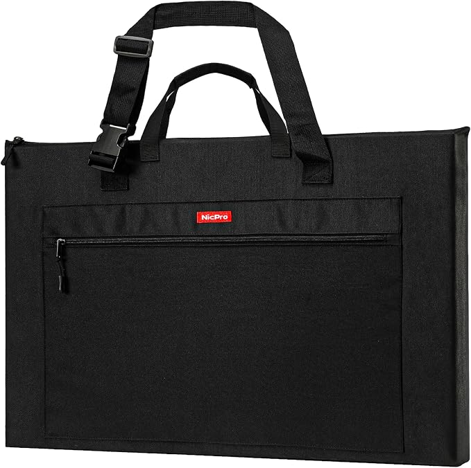 Nicpro Light Weight Art Portfolio Bag, 18x24” Waterproof Art Portfolio Case