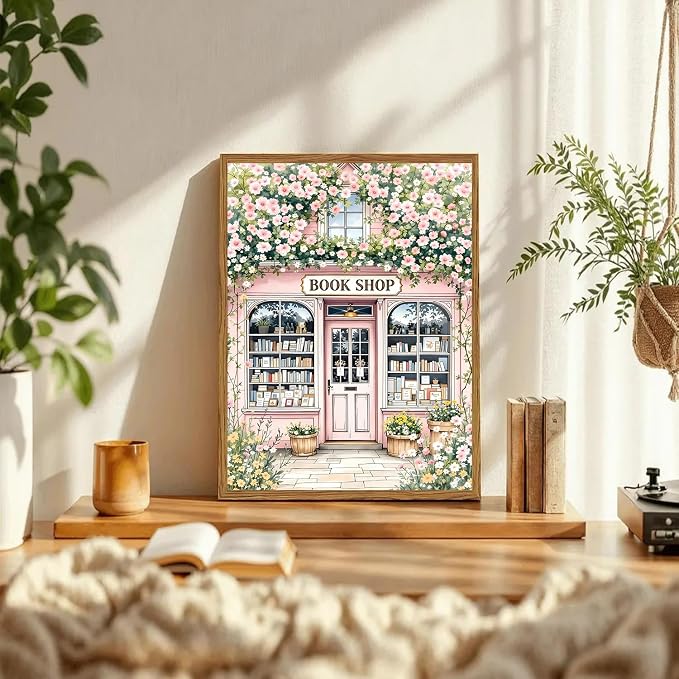 DAZZLEDOTS Diamond Art Kits for Adults, Book Shop Diamond Painting