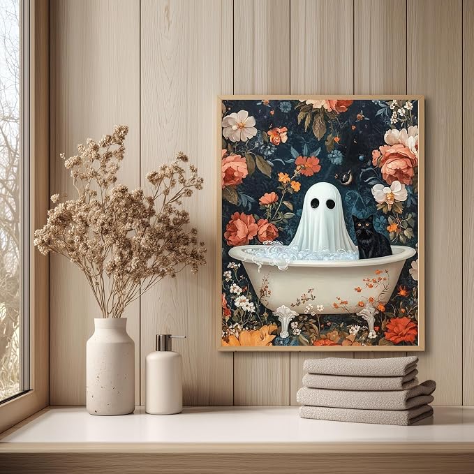 Reivworl Ghost Paint by Numbers Kit for Adults Beginner 16×20 inch