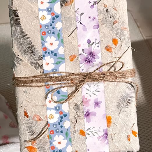 42 Rolls Vintage Floral Washi Tape Set - Decorative Tape for Scrapbooking, Journaling, Bullet Journals, DIY Crafts, and Gift Wrapping