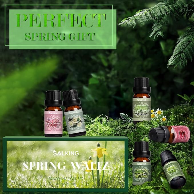 SALKING Spring Fragrance Oils Set, Essential Oils Set for Diffuser for Home