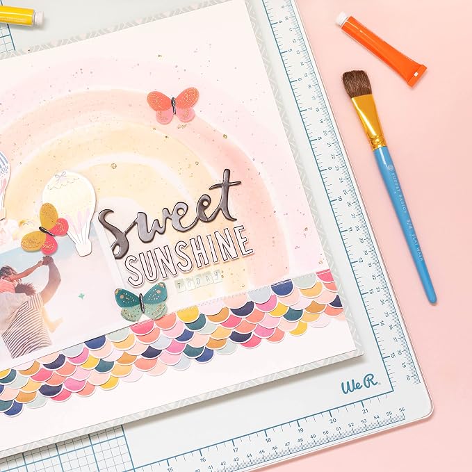 We R Memory Keepers, Glass Mat, 16 inches x 22 Inches, Heavy Duty, Perfect for Cutting, Paint Mixing, Scrapbooking, Crafts and More