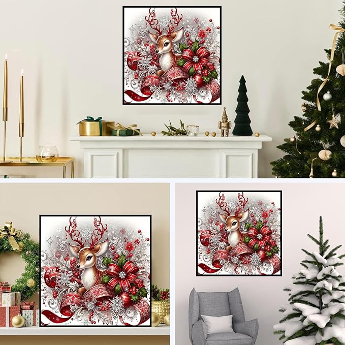 Lophomie Christmas Diamond Art Kits for Adults, 5D Diamond Painting Kits