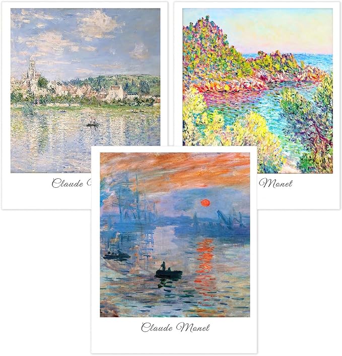 3 Pack Monet Diamond Art Kits for Adults Diamond Painting Kit for Beginner