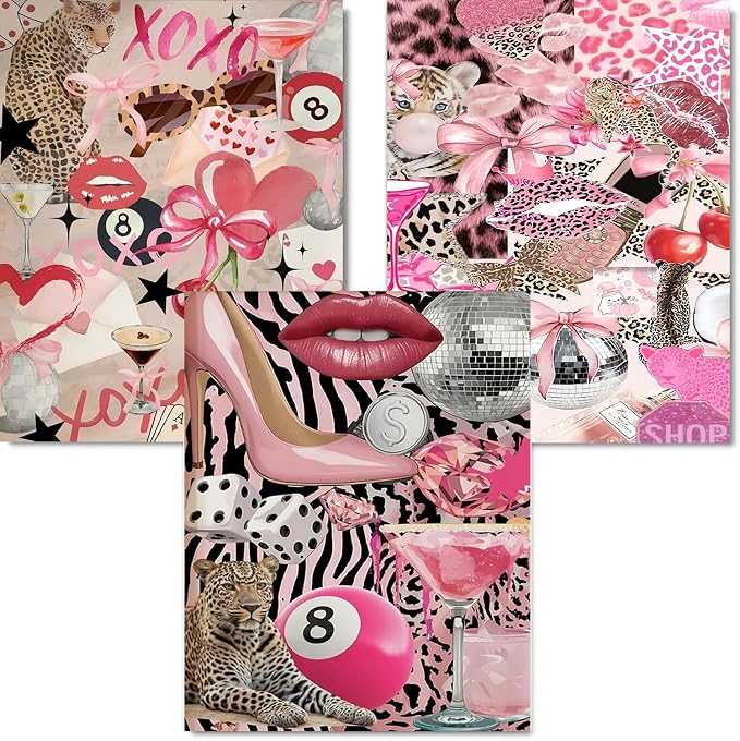 3 Pack Pink Diamond Art Kits for Adults Diamond Painting Kit for Adults