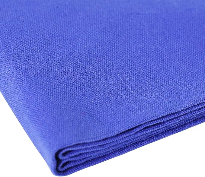 10oz Heavy Duty Cotton Canvas Fabric 60" x 40", Thick Cotton Duck Cloth for Painting, Sewing, Crafts, Tote Bags, Embroidery, Home Decor, Drop Cloth (Dark Blue)