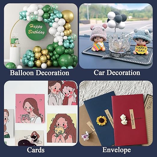 Adhesive Stick dots Two-Sided Sided Mounting Putty Stick Tack for Wall Hanging Crafts Balloons Festival Party Decorations,Clean Removable(0.39"*0.39"-800)