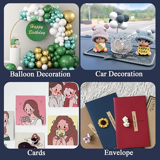 LMJIA Sticky Tack for Wall Hanging (2400 Pcs) — Removable Poster Putty & Mounting Putty, Double-Sided Adhesive Dots for Damage-Free Decor, Balloons & Crafts