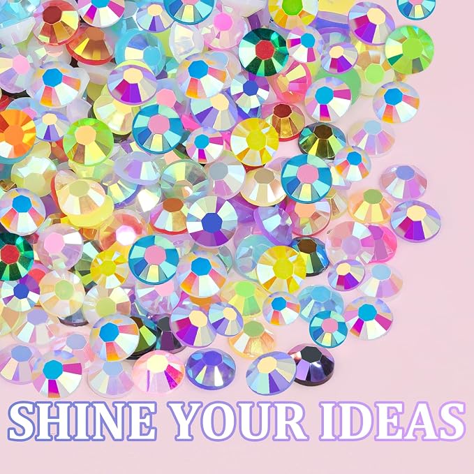 2 Boxes Resin Rhinestones with Tweezers for Crafting, 16000Pcs Mixed-Color 4mm&5mm Bedazzling Crystal with 3Pcs 10ml B7000 Jewelry Glue for DIY Crafts Clothing Tumblers Shoes Fabric Nail Art