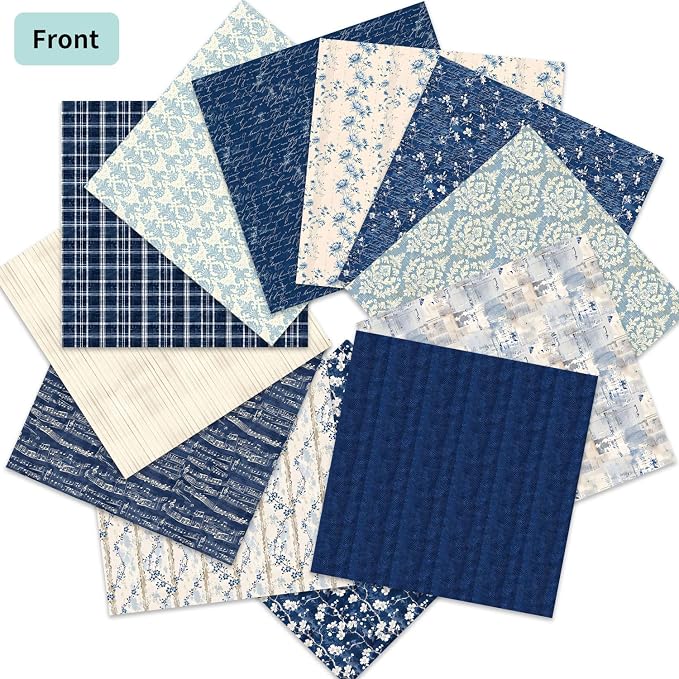 12inch Boho Scrapbook Paper Vintage Flower Pattern Papers Pad,24 Sheets Double-Sided Bobo Floral Scrapbooking CardStock Paper Pad for Holiday Cardmaking DIY Origami Paper.