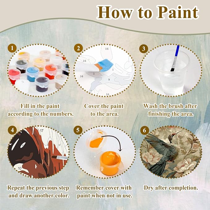 Paint by Numbers Flowers, Wildflowers Paint by Numbers for Adults 16x20 in