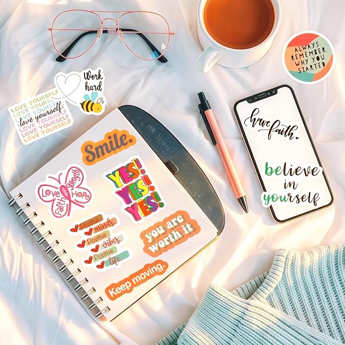 300PCS Inspirational Motivational Stickers for Scrapbook Planner Adults