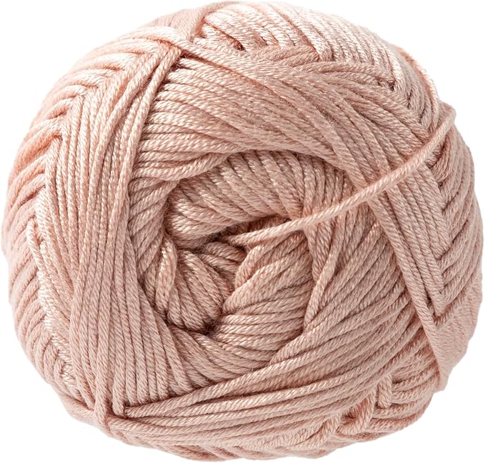 Loops & Threads Silky Soft Yarn - Yarn for Knitting, Crochet, Weaving, and Arts & Crafts - Pink, Bamboo, 3.5 oz