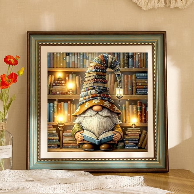 Mandun Gnome Diamond Painting Kits for Adults, Diamond Art Kits, 14x14 in
