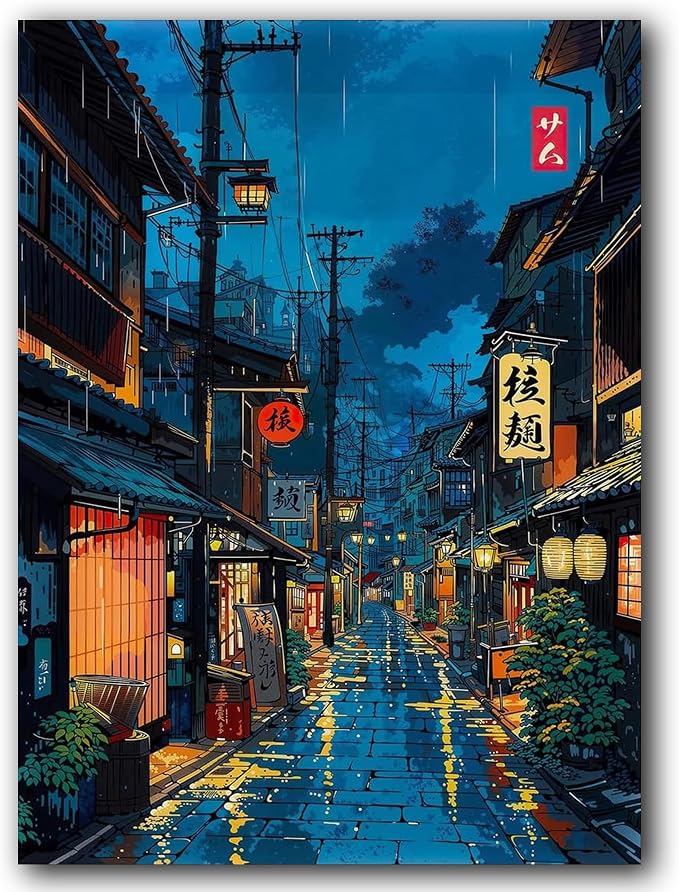 VIGEGU Landscape Paint by Numbers Kit for Adults Beginner 16x20 Inch | Easy Adult Paint by Number Kits on Canvas DIY Painting for Beginners Art by Numbers for Home Wall Decor