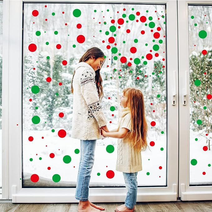 Zonon 264 Pcs Polka Dots Wall Stickers Vinyl Peel and Stick Kids Room