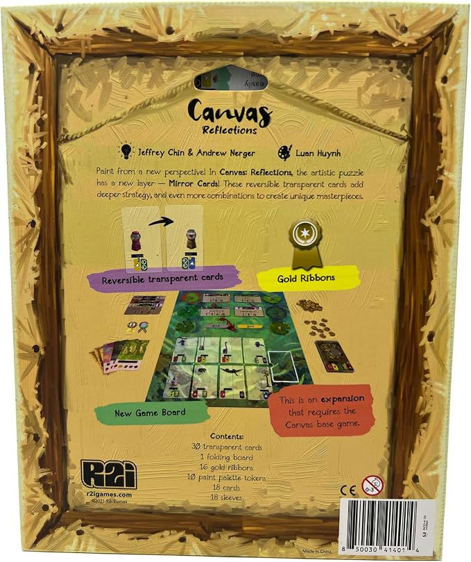 Canvas Reflections Expansion, Art Competition Puzzle Game, 1-5 Players