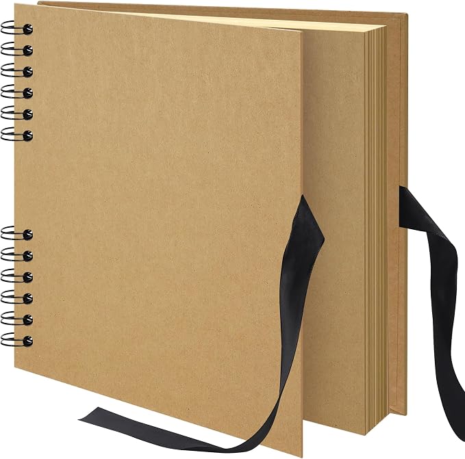 Scrapbook Photo Album DIY 10x10 Inch Thick Kraft 40 Pages Kraft