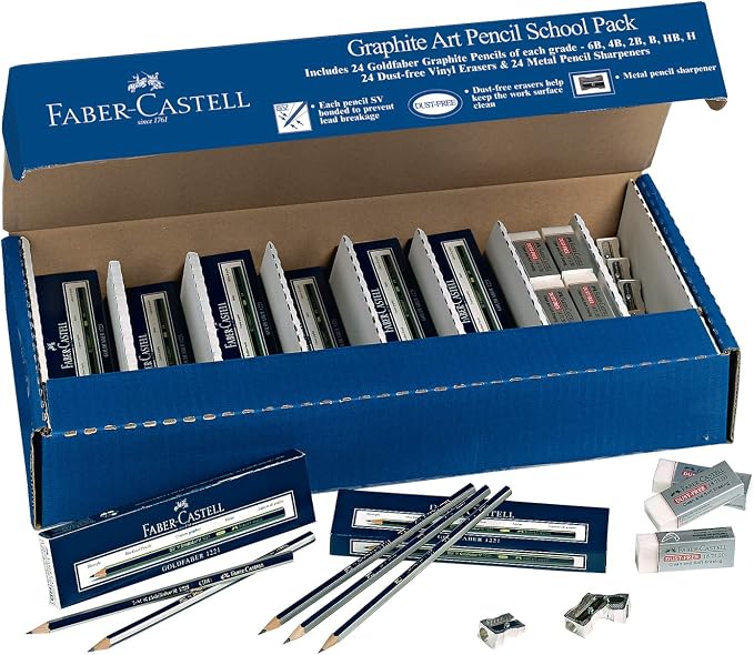 Faber-Castell Creative Studio Graphite Classroom Pack, 144 Pencils