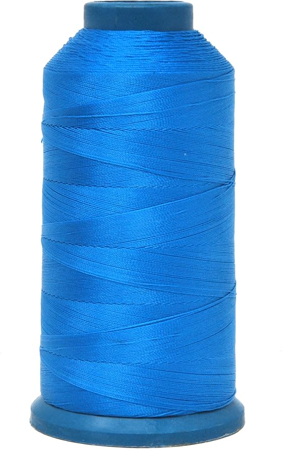 Mandala Crafts Size 69 210D T70 Sky Blue Bonded Nylon Thread, 1500 YDs