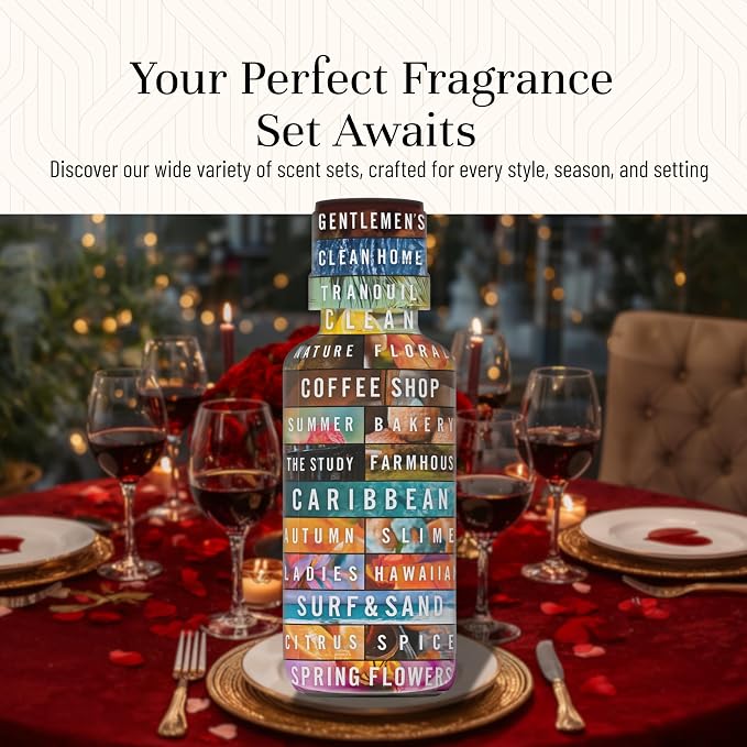P&J Fragrance Oil Romance Set | Honey, Rose, Leather, Warm Vanilla Sugar, Berries & Cream, Clove Candle Scents for Candle Making, Freshie Scent, Soap Making Supplies, Diffuser Oil Scents