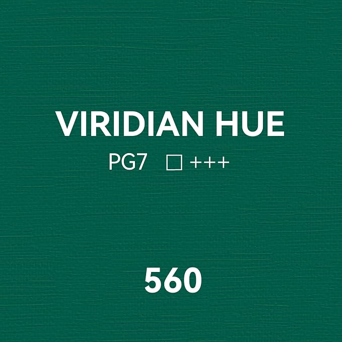 PHOENIX Viridian Hue Oil Paint - 40ml / 1.35 Fl oz. Single Tube - Artist Quality Oil Based Paint for Professionals
