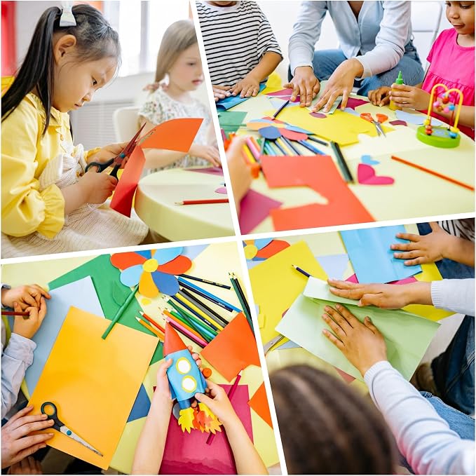 300 Sheets Colored Paper A4 Origami Printer Copy Multipurpose Printing Paper for DIY Craft Scrapbook Office 8.3" X 11.7", 10 Assorted Colors（70 gsm）