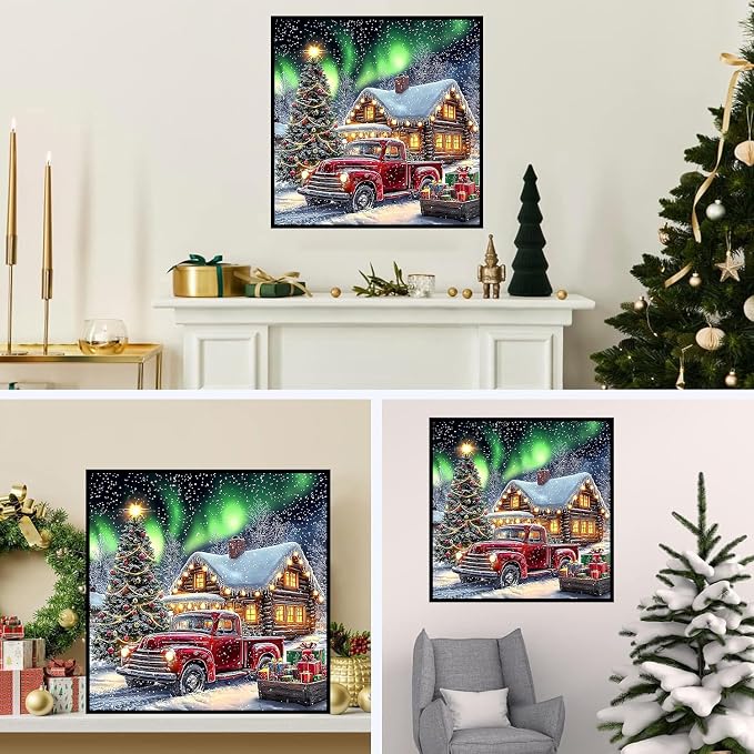 Lophomie Christmas Diamond Art Kits for Adults, 5D Diamond Painting Kits