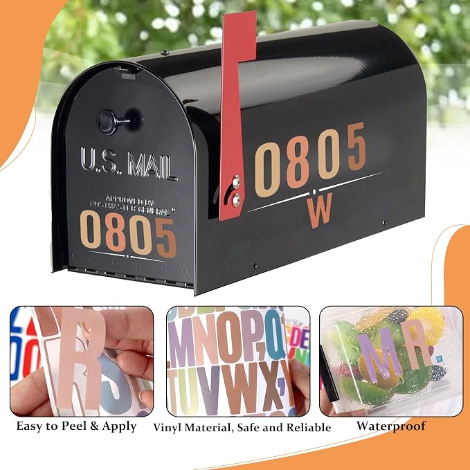 Letter Stickers 30 Sheets 1500 PCS Large 2 Inch Alphabet Stickers, Morandi