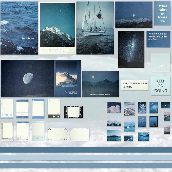 114 Pcs Aesthetic Scrapbook Kit DIY Junk Journaling Supplies, Fresh Style