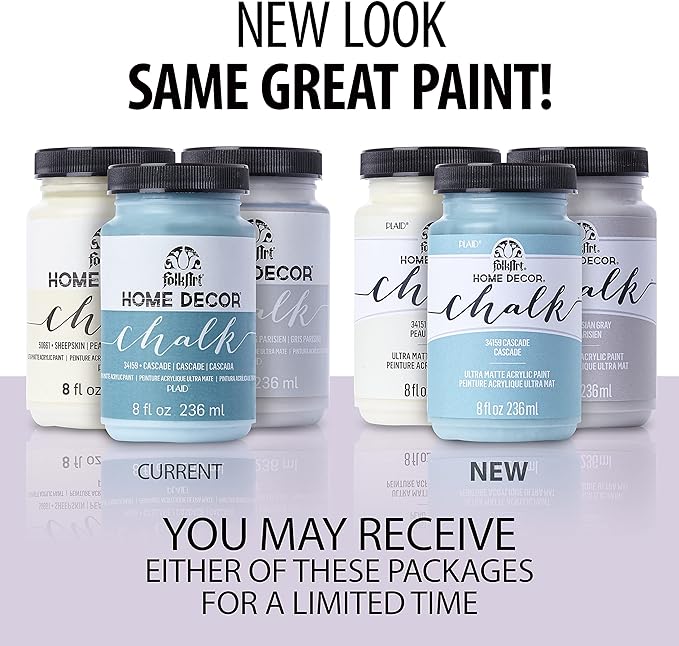 FolkArt 34927 Home Decor Chalk Furniture & Craft Paint in Assorted Colors, 8 ounce, Vintage Victorian