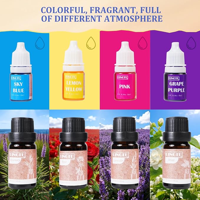 Soap Making Kit for Adults, DIY Soap Making Kit, Melt and Pour Soap Making Supplies, Contains Mould Soap Base Essential Oils Fragrances and Dried Flowers for Beginners and Gift Boxes for Women