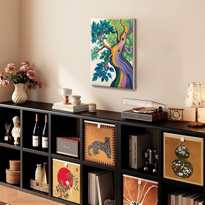 SmartEZ Tree of Life Paint by Numbers Kit for Adults with Frame, 8x12 Inch | Adult Paint by Number Kits with Frame for Gift, Home Wall Decor, 7.87x11.81 Inch