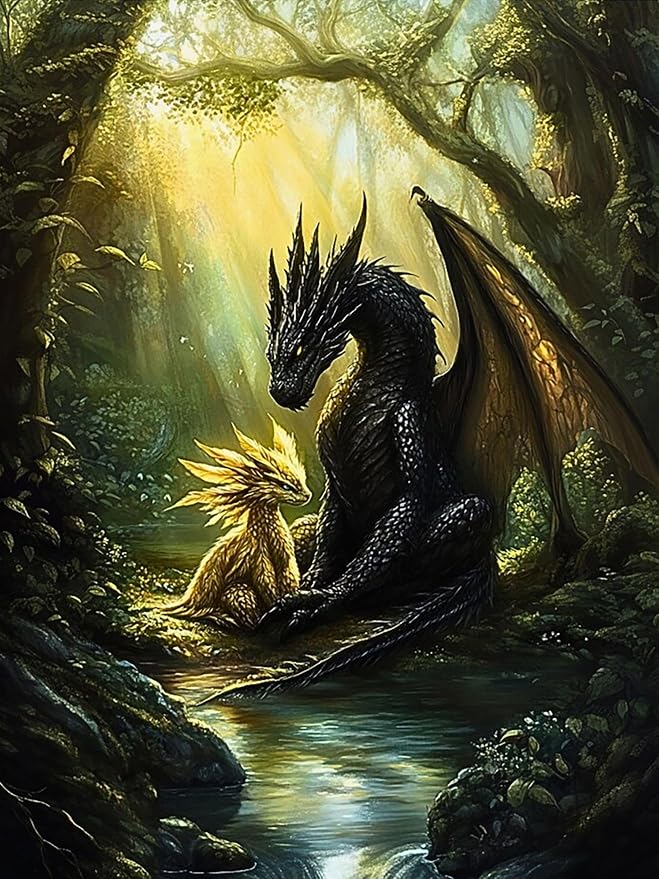 Dragon Diamond Art Kits for Adults 12 x 16 inch