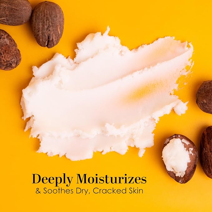 Refined Shea Butter Unscented - 100% Pure African Shea Butter for Hair and Dry Skin - Use for Soap Base, Face and Body Moisturizer, for DIY Whipped Body Butter and Lip Balm 8 oz Jar