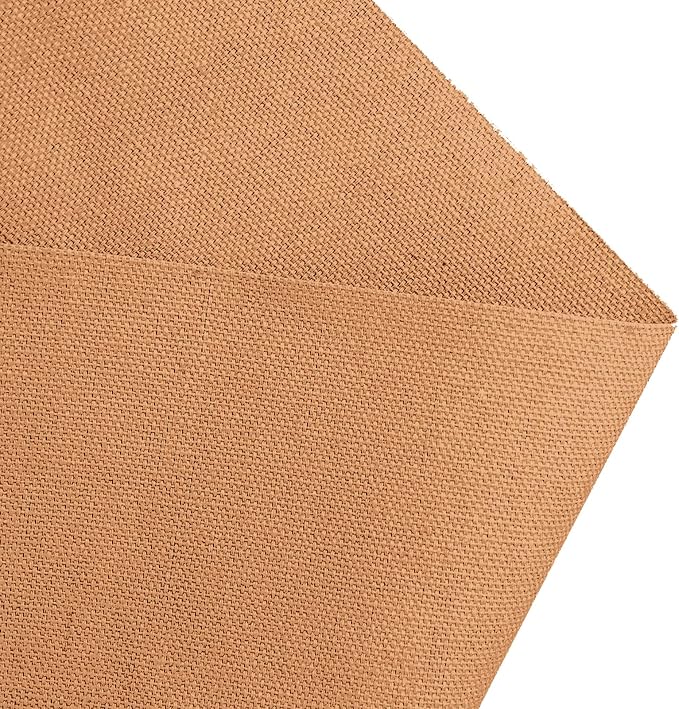 10oz Heavy Duty Cotton Canvas Fabric 60" x 80", Thick Cotton Duck Cloth for Painting, Sewing, Crafts, Tote Bags, Embroidery, Home Decor, Drop Cloth (Tan)