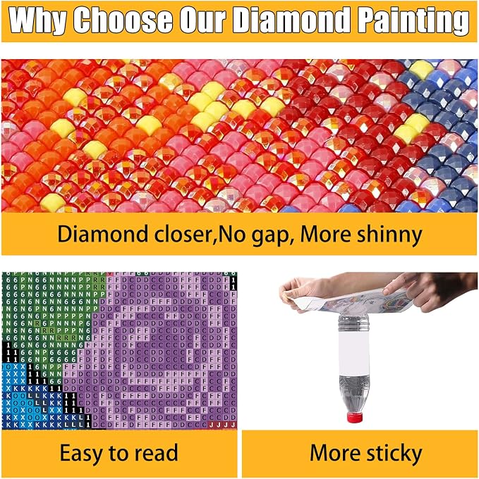 Ausanrl Square Diamond Painting-Flowers Square Drill Diamond Painting,Square Diamond Art,DIY Flowers Gem Art Kits for Adults and Crafts for Gifts and Home Wall Decor 12x16inch