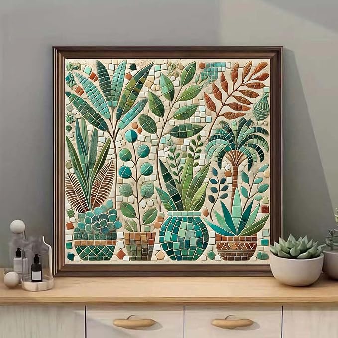 mrpwnle Diamond Art Kits for Adults, Potted Plant Diamond Painting Kits