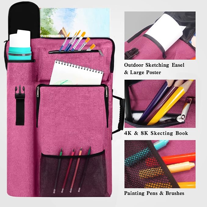 TreochtFUN Art Bags for Supplies Portfolio Case 19 X 25.5 in Artist bag M-L