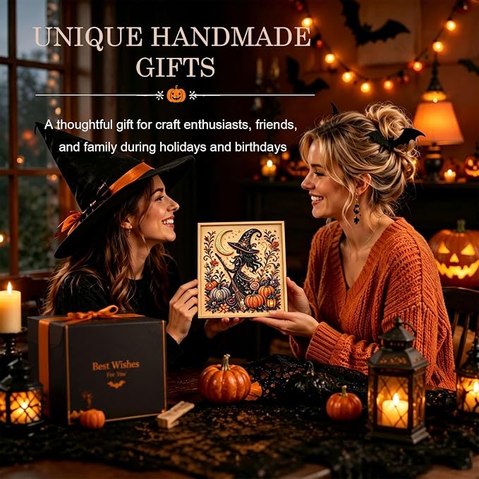 Halloween Ghost Pearl Art DIY Kit (Witch)