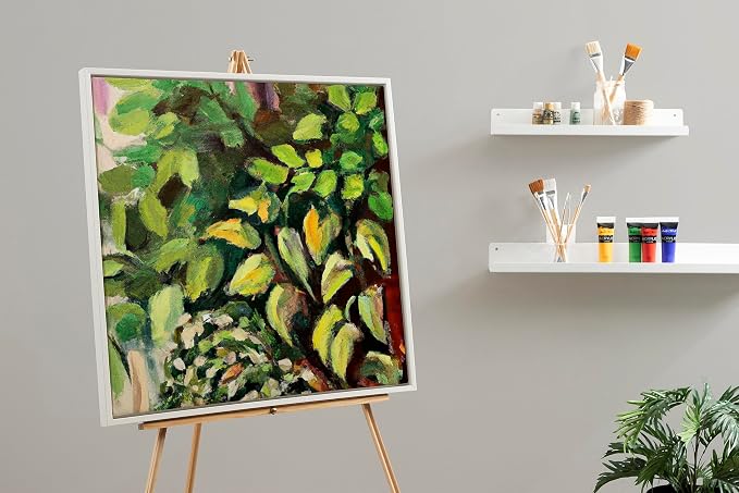 Kate and Laurel Sylvie Blank Framed Canvas Wall Art; 30x30 White; Modern Empty Canvas for Paint-Your-Own Art; Ready to Paint Premium Canvas Already Framed